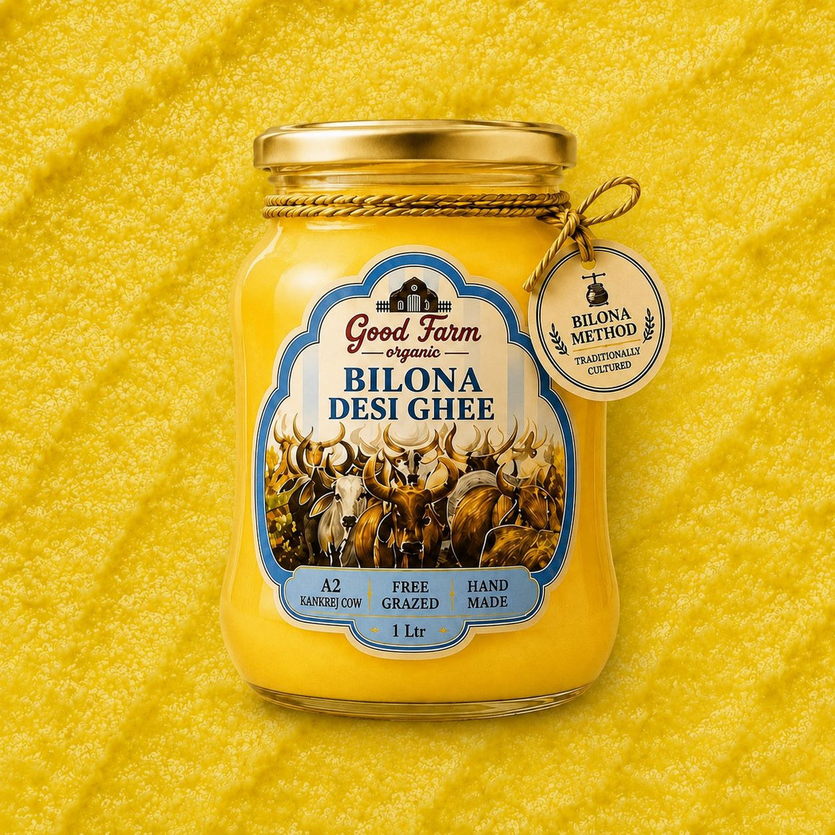 A2 Kankraj Cow Desi Ghee 1Ltr