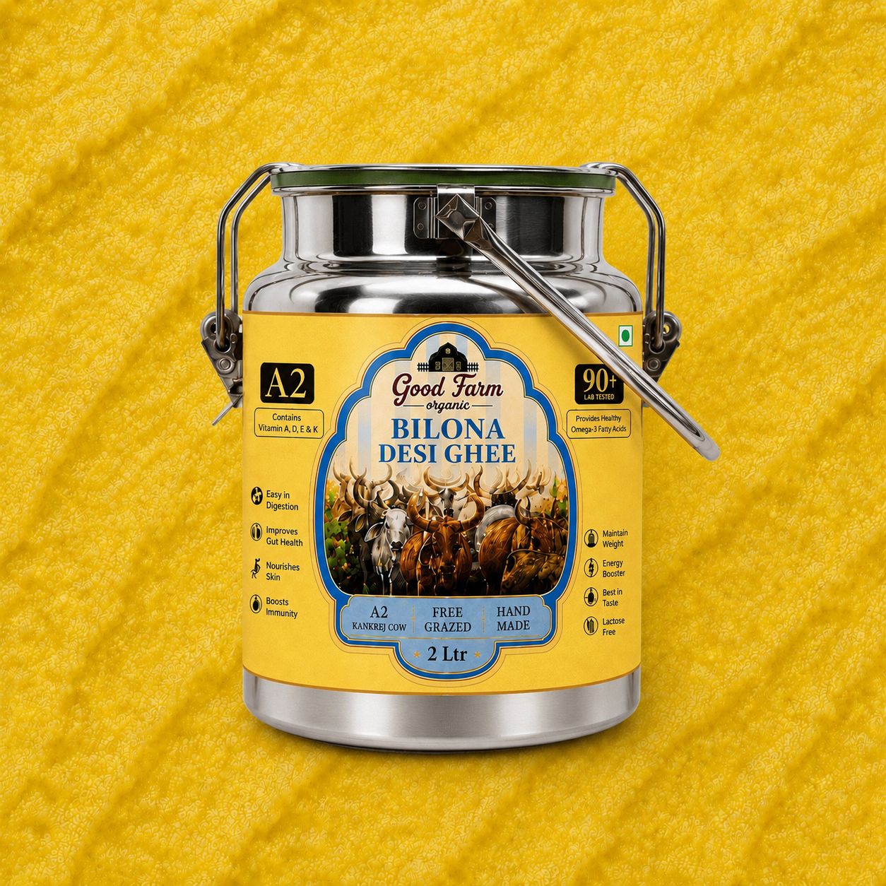 Kankrej Cow A2 Desi Ghee 2Ltr